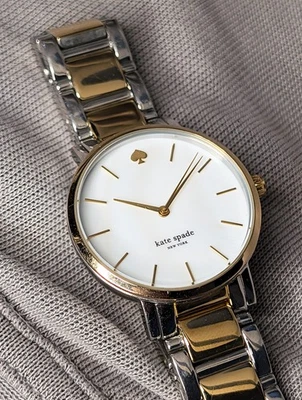 Kate Spade Gramercy KSW9015 women's two tone gold silver pearl faced watch - Image 1 of 4