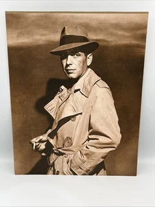 Humphrey Bogart Wearing Iconic Fedora 11x14 Sepia Photo Print - Picture 1 of 4