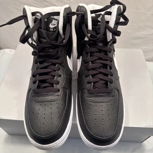 Nike Air Force 1 High '07 Black/White Sneaker Men's Size 9.5 CT2303-002 AP37 - Picture 1 of 11