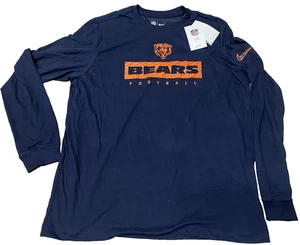 Nike XL X-Large Chicago Bears Sideline Player Team Issue Dri-fit Long-Sleeve Men - Picture 1 of 14