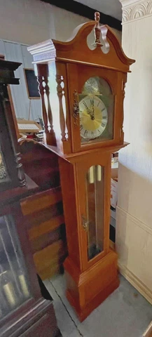 VINTAGE CHERRY Tempus Fugit GRANDFATHER CLOCK Local Pickup NORTH CAROLINA Cover