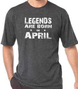 Legends are Born in April - Lustiges Shirt Herren - Ehemann Shirt - Vatertagsgeschenk - Bild 1 von 4