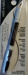 C623A Wet N Wild Color Icon Eye Brow Pencil Brunettes Dual Ended Pencil + Comb