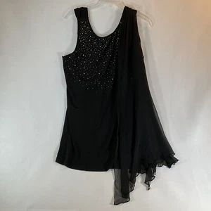 STUDIO Y Elegante Camiseta sin Mangas Negra Estrás 1 Correa para el Hombro Faja XL - Imagen 1 de 15