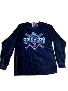 Lowell Spinners YOUTH large, long sleeve t-shirt Boston Red Sox black (016) - Picture 1 of 5