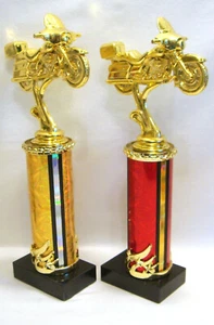 1 TROFEO DE MOTOCICLETA ROJO O DORADO TROFEO TROFEO ESPECTÁCULO DE MOTOCICLETAS - Imagen 1 de 4