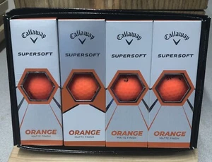 Callaway SuperSoft Orange Matte Finish 1 Dozen 12 Used Golf Balls - Picture 1 of 3