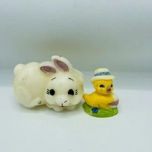 Velas de cera vintage Gurley Bunny & Chick Pascua conejo primavera  - Imagen 1 de 12