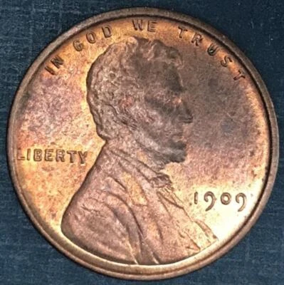 🇺🇸 1909 VDB Lincoln Wheat Penny  RB 1 Cent "Lincoln - Wheat Ears Reverse" 🇺🇸 - Image 1 of 4