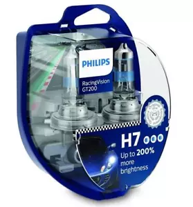 Philips H7 12V 55W PX26d RacingVision GT200 2 Stück bis zu +200 %* - Picture 1 of 4