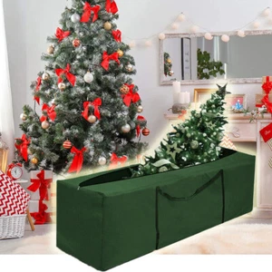 Christmas Tree Storage Bag Heavy Duty Waterproof Zipper Container Up To 9ft Tree - Picture 1 of 9