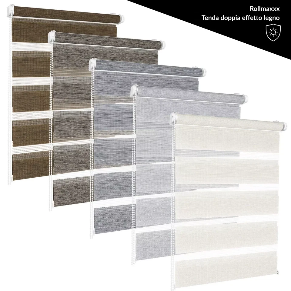 Tenda a Rullo Giorno e Notte senza Foratura Oscurante Dopprio Strato ROLLMAXXX® - Immagine 1 di 4