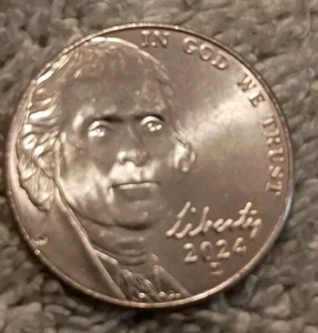 Preissenkung und Masseneinsparungen 2024 D Jefferson Nickel 5 ¢ Cent - 1 (eine Münze) - Bild 1 von 2