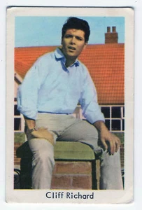 Tarjeta de estrella de cine sueca de la década de 1960 leyenda del pop británico Sir Cliff Richard - Imagen 1 de 1
