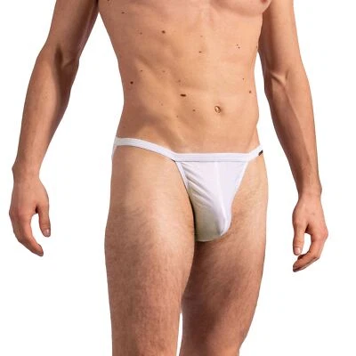 Roupa íntima masculina Olaf Benz RED 2213 Rio Tanga calcinha masculina deslizante perna alta lado aberto - Imagem 1 de 3