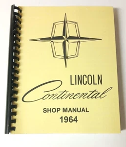 New 1964 Lincoln Continental Maintenance Shop Manual - Picture 1 of 3