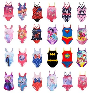 Girls/Kids/Toddlers Swimsuit Swimming Costume Childrens Swimwear Age 2-10 Years - Picture 1 of 32