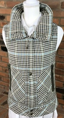 Volcom LUMBER JACKIE Sleeveless Zipper Jacket Vest Snowboard ~ Women's S / Plaid - Image 1 of 4