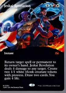 Jeskai Revelation BORDERLESS MTG Tarkir: Dragonstorm NM/M #361 - Picture 1 of 2