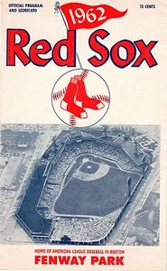 Programa de los Medias Rojas de Boston 1962 Earl Wilson sin hits/hits 2 horas sin precio base Mt⚾️ - Imagen 1 de 7