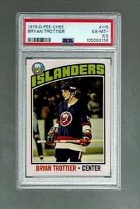 1976-77. OPC. Bryan Trottier. rookie #115. PSA 6.5. centered - Picture 1 of 2
