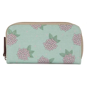 Pink Lining Wallet/Purse Hydrangea Design - Picture 1 of 2