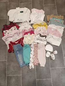 Baby Klamotten Paket Mädchen Gr. 50/56 33 Teile - Bild 1 von 8