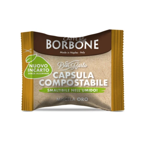 100 CAPSULE CAFFè BORBONE DON CARLO ORO COMPOSTABILE LAVAZZA A MODO MIO - Immagine 1 di 1