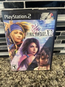 Final Fantasy X-2 (PlayStation 2, PS2 - 2003) Etiqueta Negra - Imagen 1 de 3
