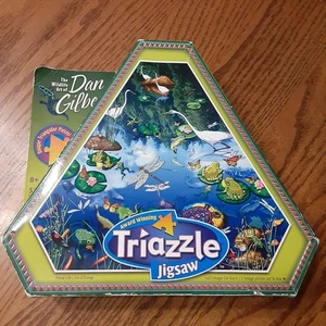 Triazzle Jigsaw Puzzle 528 Piece With Wildlife Art by Dan Gilbert "Pond Life" - Picture 1 of 19