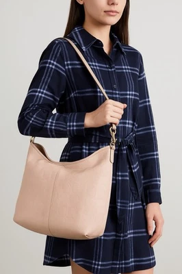 蔻驰 Legacy CC 压花裸米色皮革包 Y2K 复古波西米亚迷你行李袋 — 第 1/4 张图片