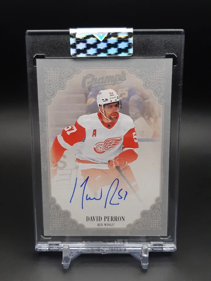 2023-24 Upper Deck Clear Cut Champs David Perron #C-DP Auto - Image 1 of 2