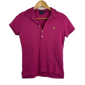 Ralph Lauren Sport Pink Soft Cotton Slim Fit Polo Shirt M - Picture 1 of 6