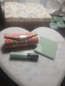Clinque custodia rossetto porta rossetti con specchio + pennello + specchio compatto - Foto 1 di 3