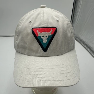 Under Armour Project Rock Bull Logo Baseball Cap Hat UA Free Fit Beige OSFM - Image 1 of 4