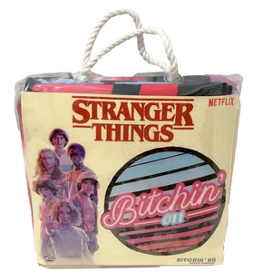 Stranger Things Bitchin’ Oil Beach Blanket Towel Netflix NEW  A3 - Picture 1 of 2