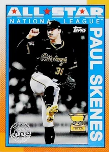 2025 TOPPS SERIES 2 ALL-STAR 1990 VARIATION 90AS-17 PAUL SKENES PIRATES - Picture 1 of 2