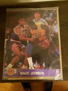 NBA Hoops 8 x 10 player Photo Magic Johnson - Mint New Lakers - Picture 1 of 2