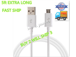 Original Samsung 5FT Fast Charging USB micro usb Data Charger Sync Cable