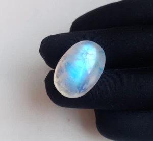 Pietra di luna arcobaleno blu naturale 44 carati GRANDE 100% esemplare sfaccettato vecchio stock - Foto 1 di 8