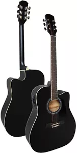 TREND: WESTERNGITARRE MATT SCHWARZ MIT AKTIVER ELEKTRONIK EQ CUTAWAY AKUSTIK XXX - Bild 1 von 3