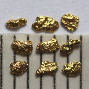 9 GOLDNUGGETS- GOLD NUGGETS aus ALASKA! - Bild 1 von 1