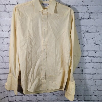 Burberrys Mens Long Sleeve Dress Shirt Medium 16 - 35 Cream Preppy Classic - Image 1 of 4