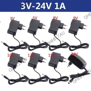 DC 3V 5V 6V 8V 9V 10V 12V 15V 24V Power Adapter 1A Charger For LED Strip 24H - Picture 1 of 17