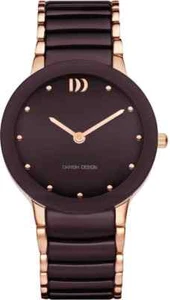 Orologio Danese Design Zaffiro Ceramica Marrone e Oro IQ69Q1065 - Foto 1 di 1