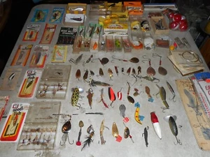 FISHING TACKLE (HUGE LOT ) LURES DAN BAILEY'S FLIES SALM / LAZY IKE / BOMER, - Picture 1 of 16