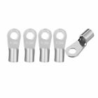 5PCS Ring Terminal, Non Insulated, 6 Wire Size, 1/4 Stud Size ✦ KD