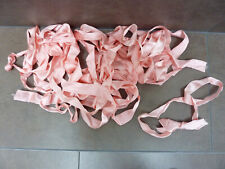Alte Wäschebänder Satinband Schleifenband für Aussteuer rosa