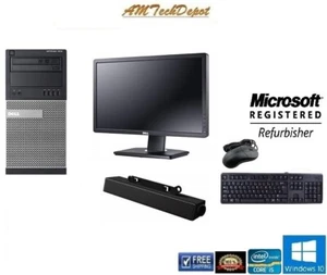 Dell Optiplex 7010 MT i5 3.2Ghz 16GB Win10 Pro 500GB HDD W/P2212 HD Monitor - Picture 1 of 3