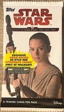 TOPPS 2017 STAR WARS: The Last Jedi 6 card Pack! LOOK FOR KYLO REN AUTOGRAPHS